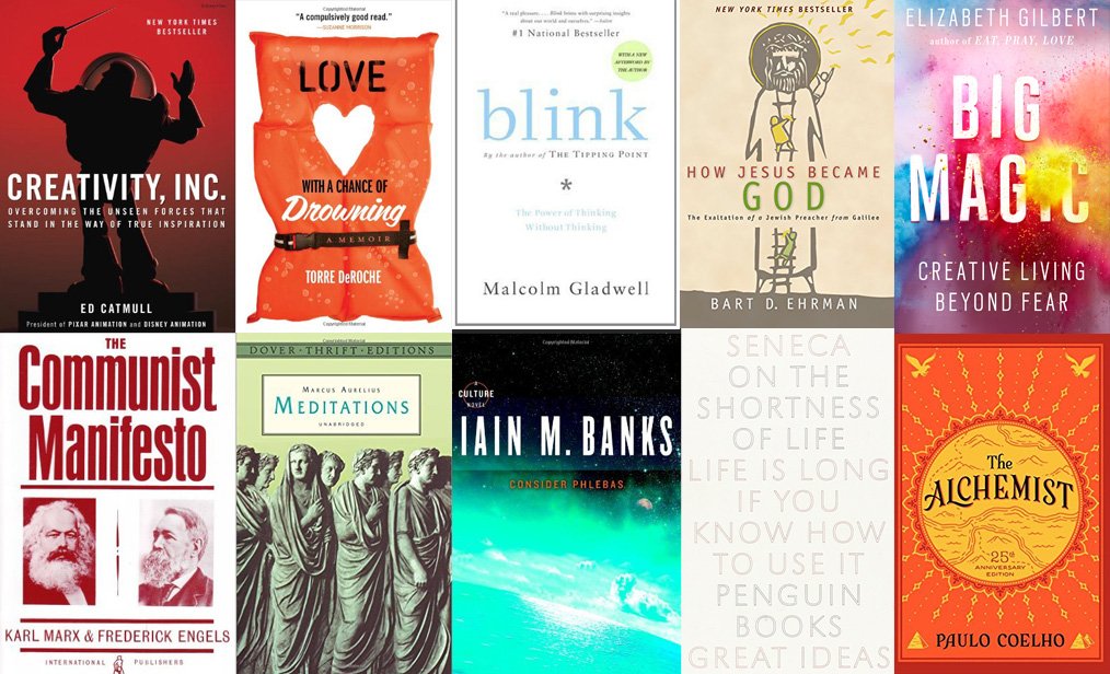 2016 book list reading list